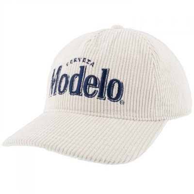 Modelo Especial Corduroy Snapback Hat White