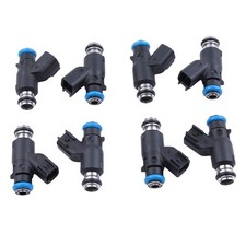 New Gm 12613412 50lb Truck Height Fuel Injectors Flow Matched Set Of 8