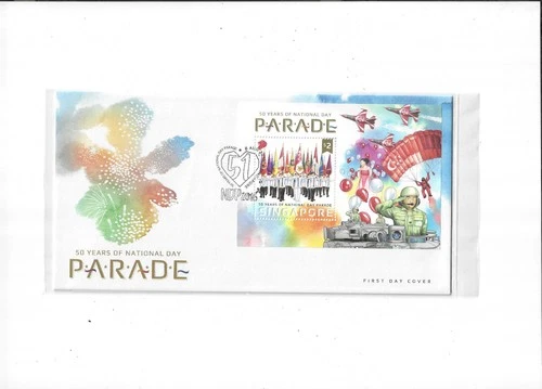 Singapore Year 2016 50th Years of National Day Parade Miniature Sheet on FDC