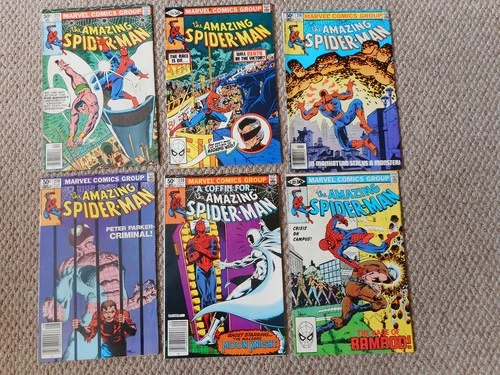Amazing Spider-Man Bronze Lot of 6 Issues-211,216,218,219,220,221