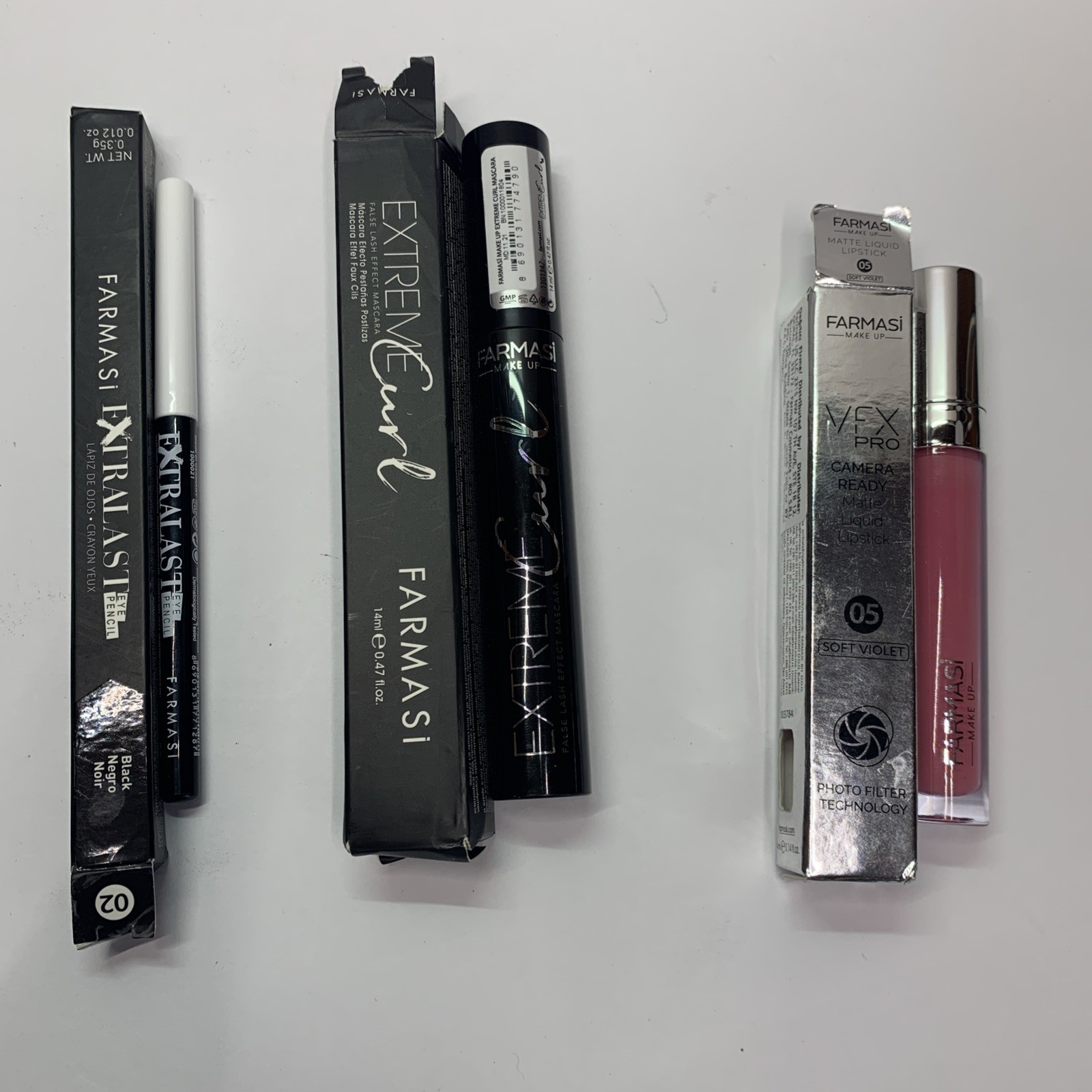 FARMASI LOT- Eye Pencil, Mascara, and Liquid Lip. Brand New In Box