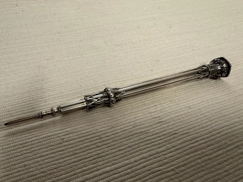 2 SET ANTIQUE Sterling Silver PROPELLING PENCILS SCOTT&Co. LONDON 