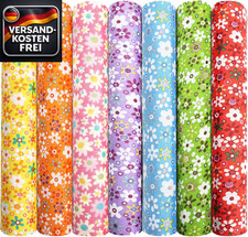 Baumwollstoff Set 50x50cm Patchwork Quilten Nähen Basteln Stoffe 7 Stück