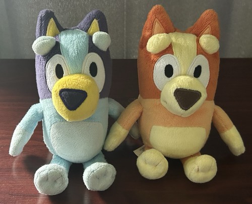 Bluey & Bingo Pair- Bluey Soft Plush Toy 18cm By Moose 2018 ABC Ludo Studios - Foto 2 di 24