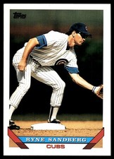 Ryne Sandberg 1993 Topps #3 Chicago Cubs MLB READ FREE SHIPPING AutographDen