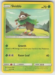 Skiddo 9/131 Common Forbidden Light Pokémon TCG