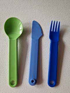 Tupperware Besteckset Picknick 3 Teilig Outdoor Messer Gabel Löffel