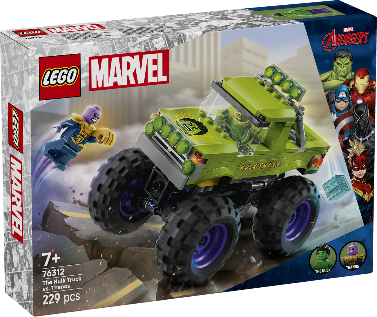Lego Marvel 76312 Hulk Vs Thanos Truck 76312 229 Teile - Bild 4