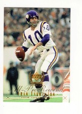 1999 Century Legends Fran Tarkenton (HOF) #105 Minnesota Vikings Free Shipping