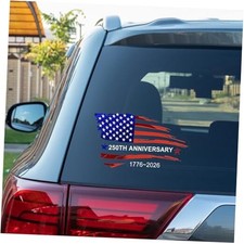 2PCS 250th Anniversary USA Flag Stickers, Patriotic 2 PCS America Flag B