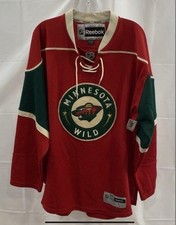 VINTAGE 1990’s Minnesota Wild REEBOK Hockey Jersey original Crest Logo NHL #1900