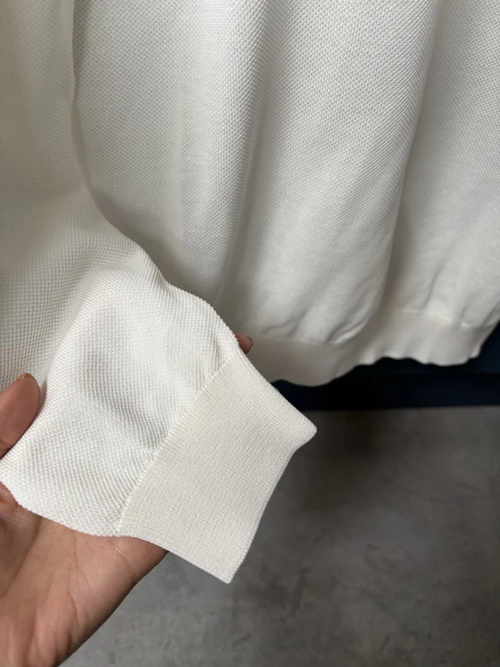 Thom Sweeney Savile Row Men’s Long Sleeve Polo Top XL - Image 4 of 4