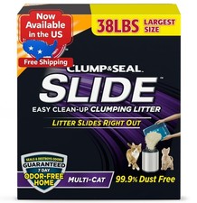 ARM HAMMER Clump Seal SLIDE Cat Litter, Easy Clean-up Multi-Cat Clumping Lit