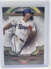 WYATT LANGFORD RC — 2024 Topps Triple Threads #55 Texas Rangers Rookie RC Hit