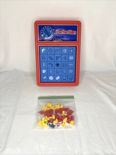 Perfection Board Game Hasbro Milton Bradley 2004 Vintage Family Fun