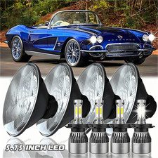 For Chevy Corvette 58-82 Chevelle 64-70 5.75 Led Headlights Hilo Halo Drl 4pcs For Chevy Corvette 58-82 Chevelle 64-70 5.75 Led Headlights Hilo Halo Drl 4pcs