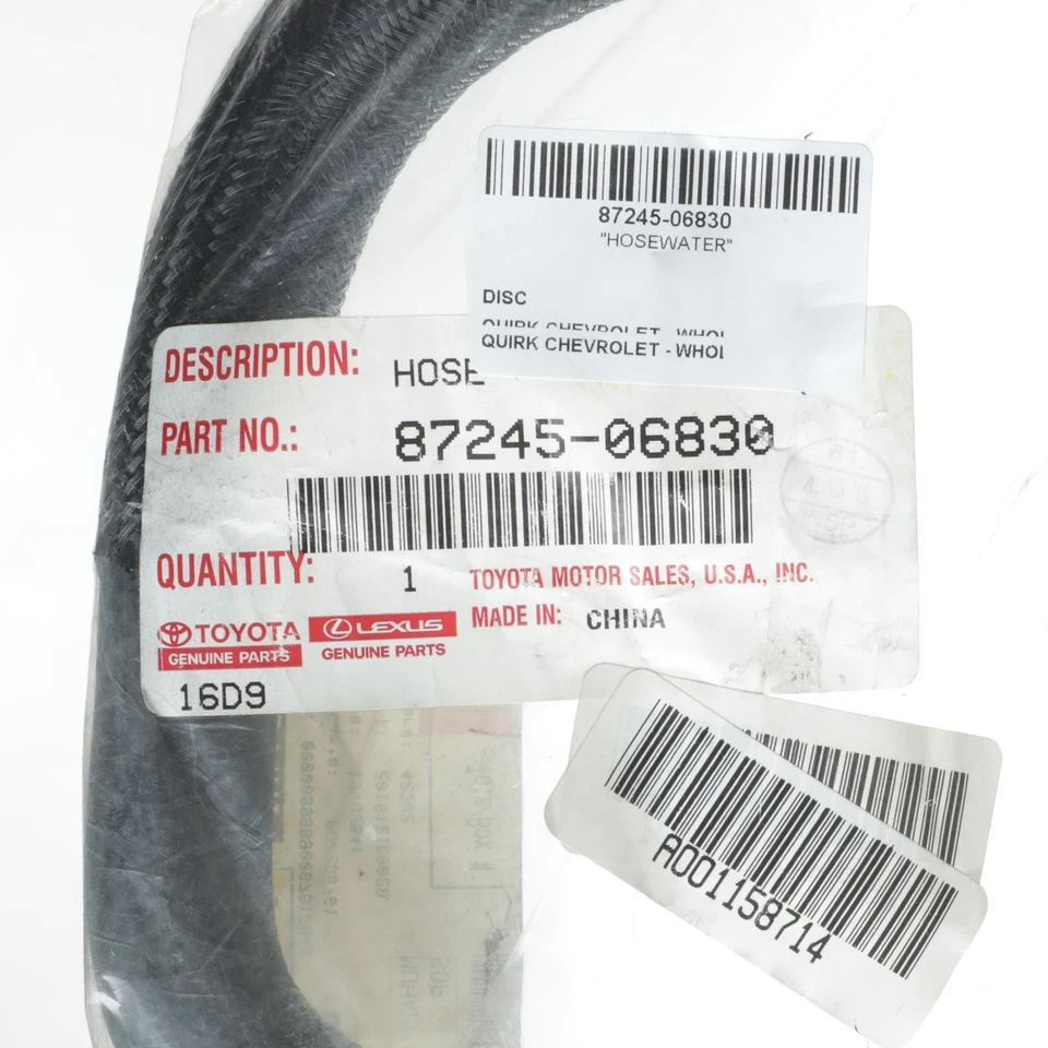 Manguera de calefacción de climatización Camry 2012-2017 genuina Toyota 87245-06830 Foto 4 de 4