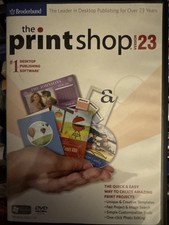 The Print Shop Version 23 for Windows Broderbund DVD Rom Windows XP/Vista