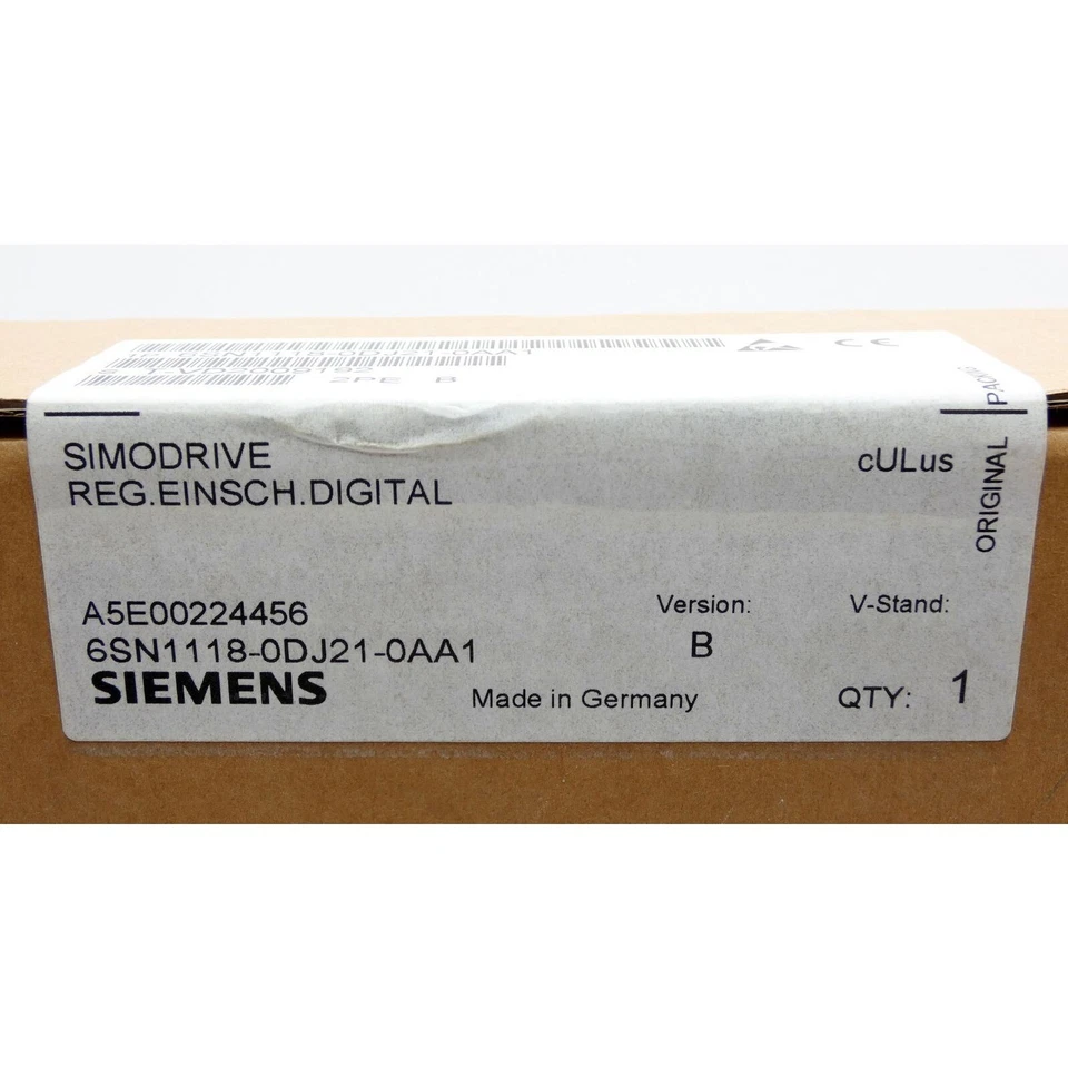 Siemens Simodrive 6SN1118-0DJ21-0AA1 6SN1 118-0DJ21-0AA1 1pc new - Image 3 of 4