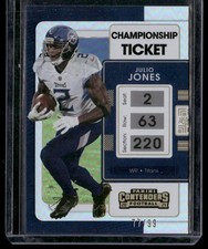 2021 Panini Contenders #95 Julio Jones Championship Ticket #/99