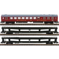 Arnold HN4424 3-Tlg. Set Spree-Alpen-Express + Autotransportwagen Dr Ep. Iv N