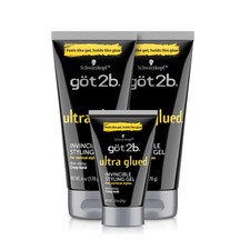 Styling Gel Extra Strong Hold Non-Sticky No-Flake 6 Fl Oz 2-Tube 1.25 Fl