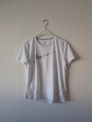 Nike Dri Fit Running Herren Trikot weiß Größe S