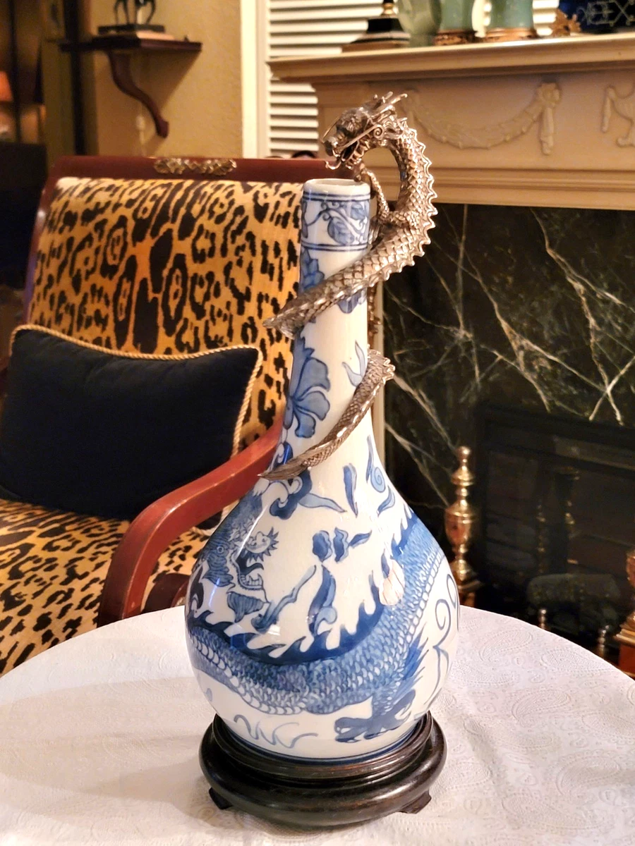 中国古董银花瓶| eBay