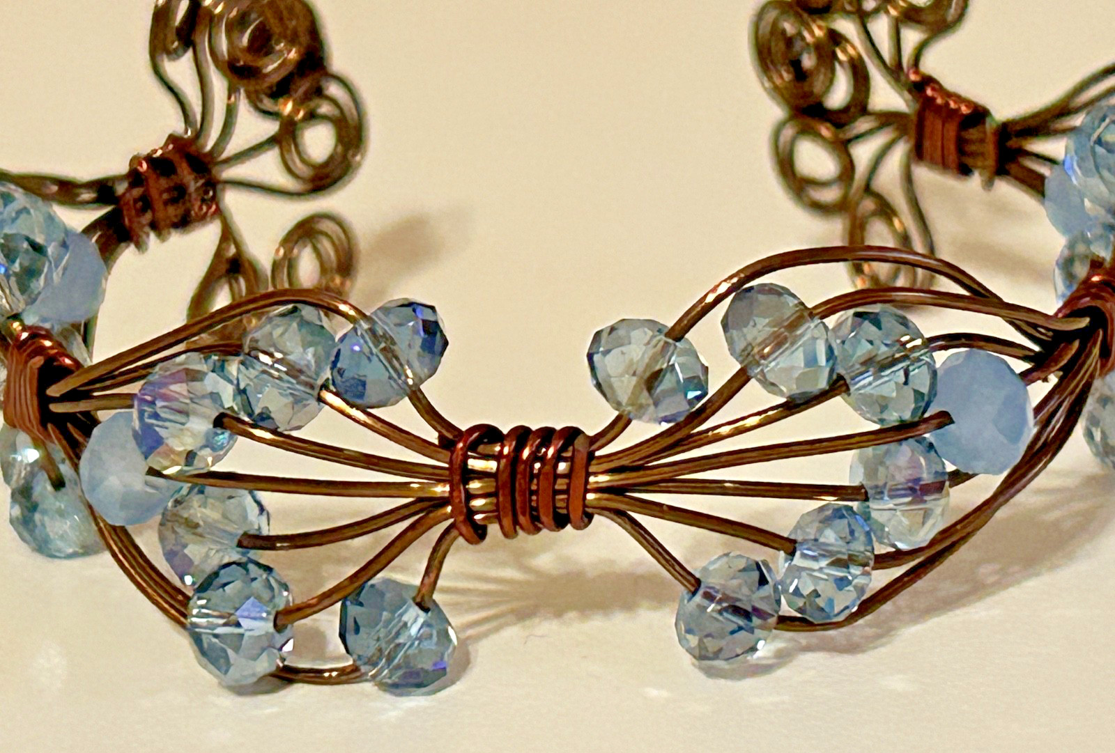 Handmade Copper Wire Adjustable Delicate Cuff Bra… - image 6