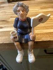 Family Of Friends , Shelf Sitty Grandma Auburn Fan By Manning