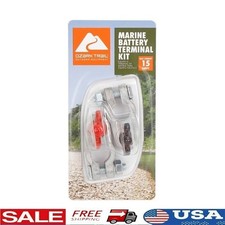 Marine Battery Terminal Kit Wing Nut Style 15A Connection Boat Automotive Use