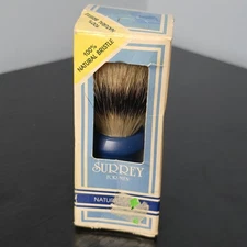 Vintage Surrey for Men Natural Boar Shaving Brush New In Box