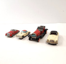 Japan Tin Friction  Wind Up Car LOT Cragstan 1914 Stutz Bearcat MG Varianto Vtg