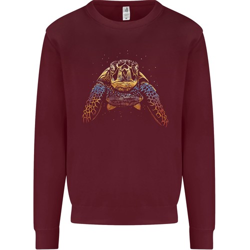 A Colourful Turtle Animals Ecology Ocean Kids Sweatshirt Jumper - Picture 3 of 29