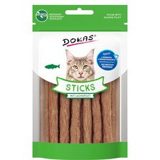 Dokas Cat Snack Sticks mit Lachsfilet 30g, Ka...