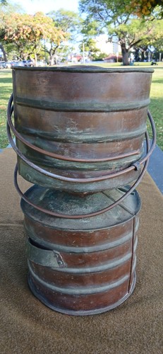 Antique Copper Still Used For Hawaiian Okoléhau Liquor Moonshine 17.5" Tall