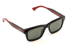 Gucci Logo Signature Web Detail Grey Sunglasses GG1869S 001 Made In Japan Medium