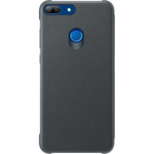 Honor Funda para Honor 9 Lite con solapa de microfibra, Negro - Imagen 4 de 4