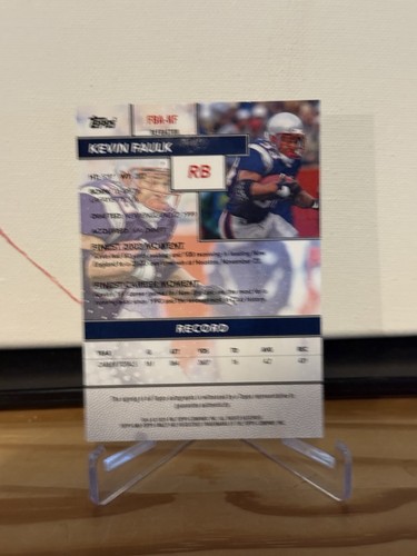 2024 Topps Finest - Flashback Autographs Kevin Faulk #FBA-KF Refractor (AU) - Picture 2 of 3