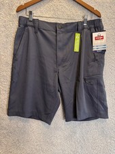 NWT Wrangler Men's Performance Field Utility Shorts 34 Blue Night Relaxed Fit