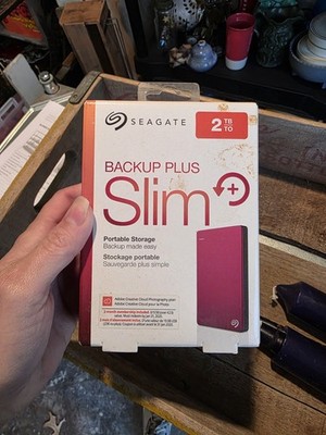 Seagate Backup Plus Slim 2TB External Hard Drive HDD  USB 3.0