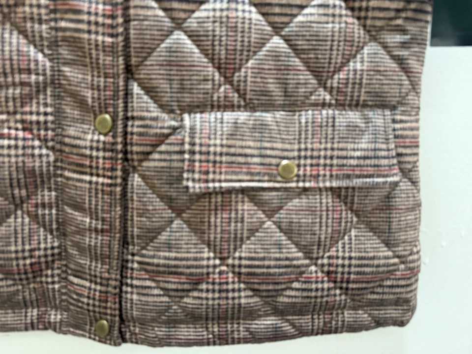 NWT Ralph Lauren Women’s Quilted Check Vest Size L - Image 2 of 4