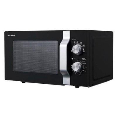 Sharp R-204BA Arbeitsplatte Solo-Mikrowelle 20 l 800 W Drehregler Schwarz