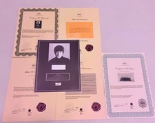 JOHN LENNON Lock of Hair w Full Provenance Documentation Rare Beatles Relic