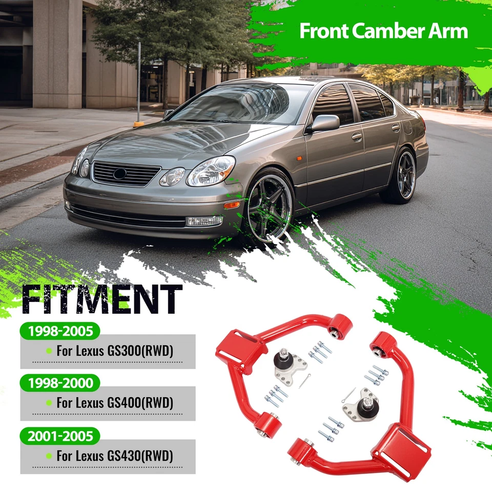 可调节前上凸轮控制臂套装适用于雷克萨斯 GS300 GS400 GS430 98-05 — 第 2/4 张图片