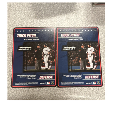 MLB Showdown Casey Stengel Trick Pitch/Defense Card Lot (2) #SS0/SSS