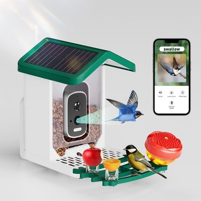 Smart Bird Feeder with Camera for Outdoors,Squirrel Proof Bird Feeders for Ou...