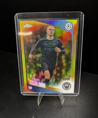 2026 Topps Chrome Erling Haaland Gold 23/50 🔥 SSp