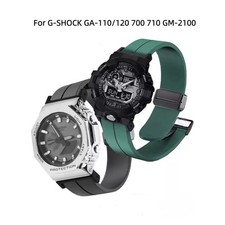 Premium Silicone Strap For For G-SHOCK GA-110/120 700 710 GM-2100 Magnetic Band