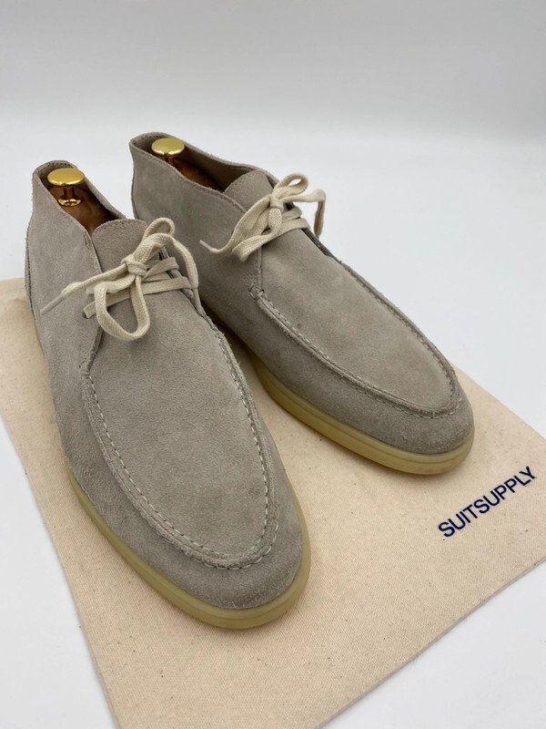 Suitsupply Men\'s Grey Suede Open Walk Chukka Moccasin Boots Suitsupply | Shoes | Taupe Chukka Boot Suit Supply | Poshmark main image 4